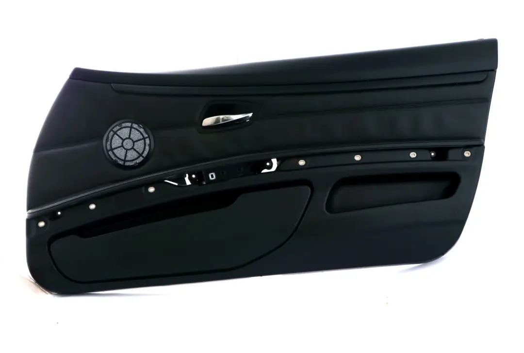 Front Right O/S Door Card Lining Leather Black Trim to BMW 3 Series E92 E93 2 with Part number 7218992 BMW 3 Series E92 E93 2 Front Right O/S Door Card Lining Leather Black Trim - SKU rhd-7218992-2 - Part number 7218992