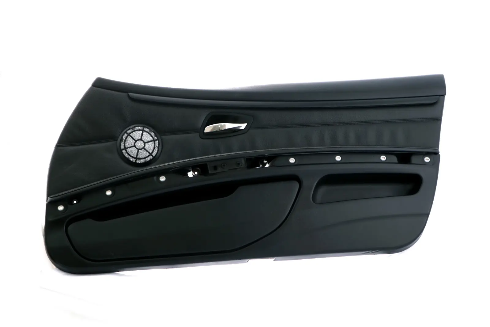 BMW 3 Series E92 E93 Front Right O/S Door Card Lining Leather Black Trim Panel