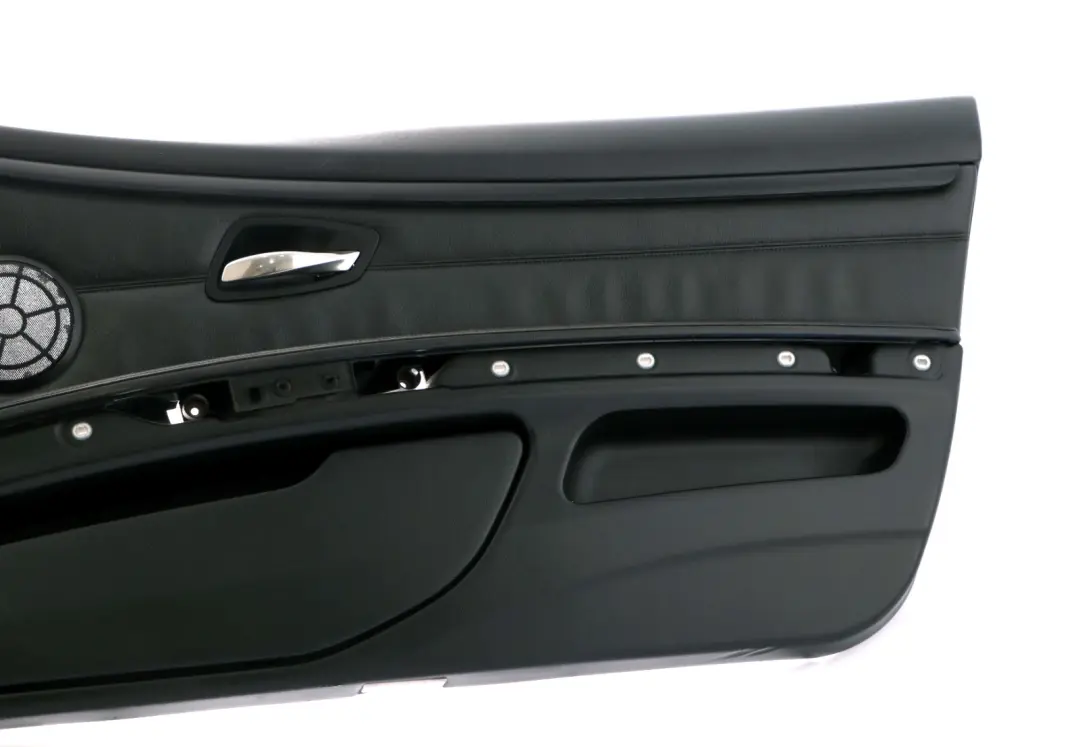 BMW 3 Series E92 E93 Front Right O/S Door Card Lining Leather Black Trim Panel - SKU rhd-7218992 - Part number 7218992