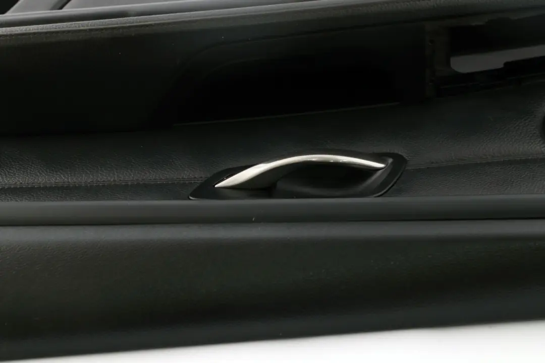 BMW 3 Series E92 E93 Front Right O/S Door Card Lining Leather Black Trim Panel - SKU rhd-7218992 - Part number 7218992