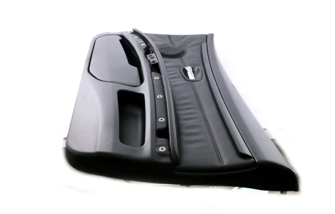 Front Right O/S Door Card Lining Leather Black Trim Panel to BMW 3 Series E92 E93 with Part number 7218992 BMW 3 Series E92 E93 Front Right O/S Door Card Lining Leather Black Trim Panel - SKU rhd-7218992 - Part number 7218992