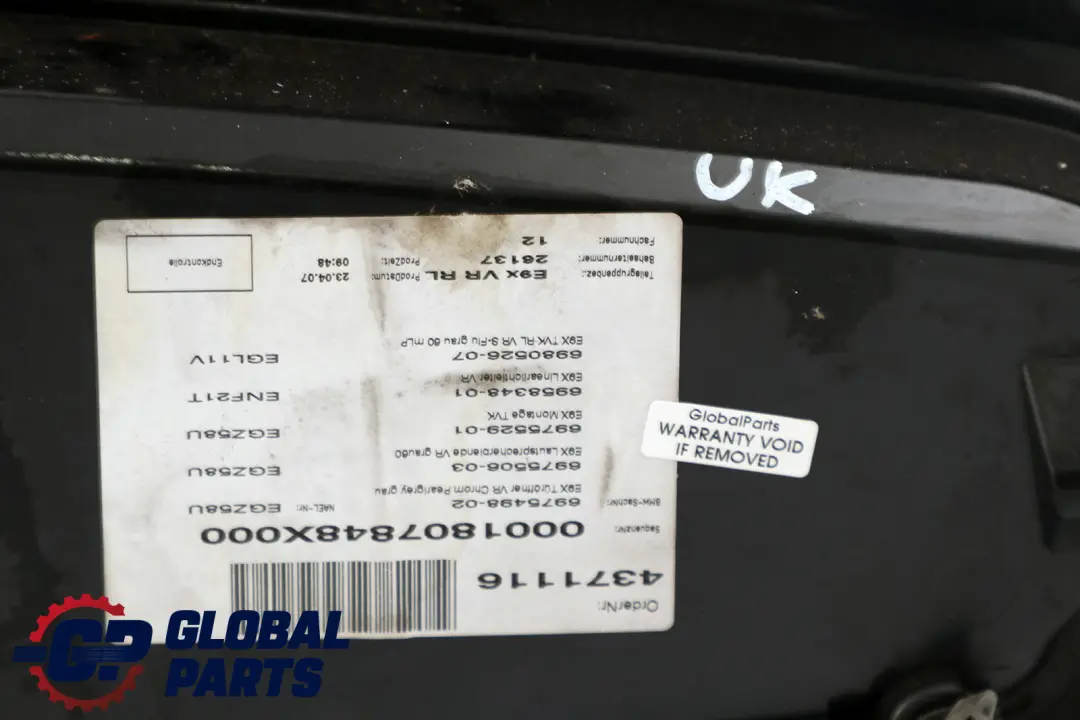 BMW 3 Series E92 E93 Front Right O/S Door Card Lining Trim Grey Leather - SKU rhd-7218996 - Part number 7218996