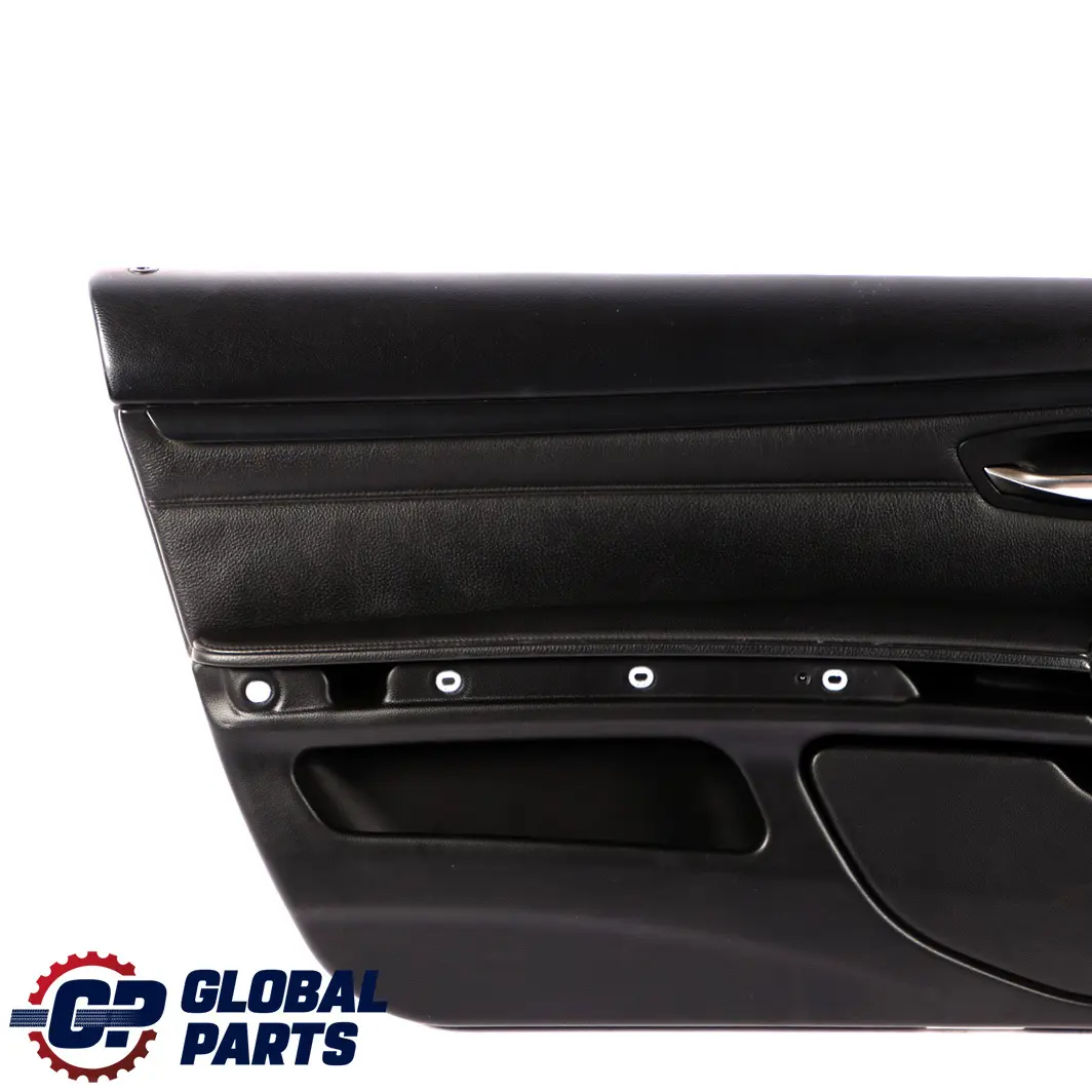 Front Left N/S Door Card Lining Trim Panel Black Leather to BMW 3 Series E92 E93 with Part number 7219039 BMW 3 Series E92 E93 Front Left N/S Door Card Lining Trim Panel Black Leather - SKU rhd-7219039 - Part number 7219039