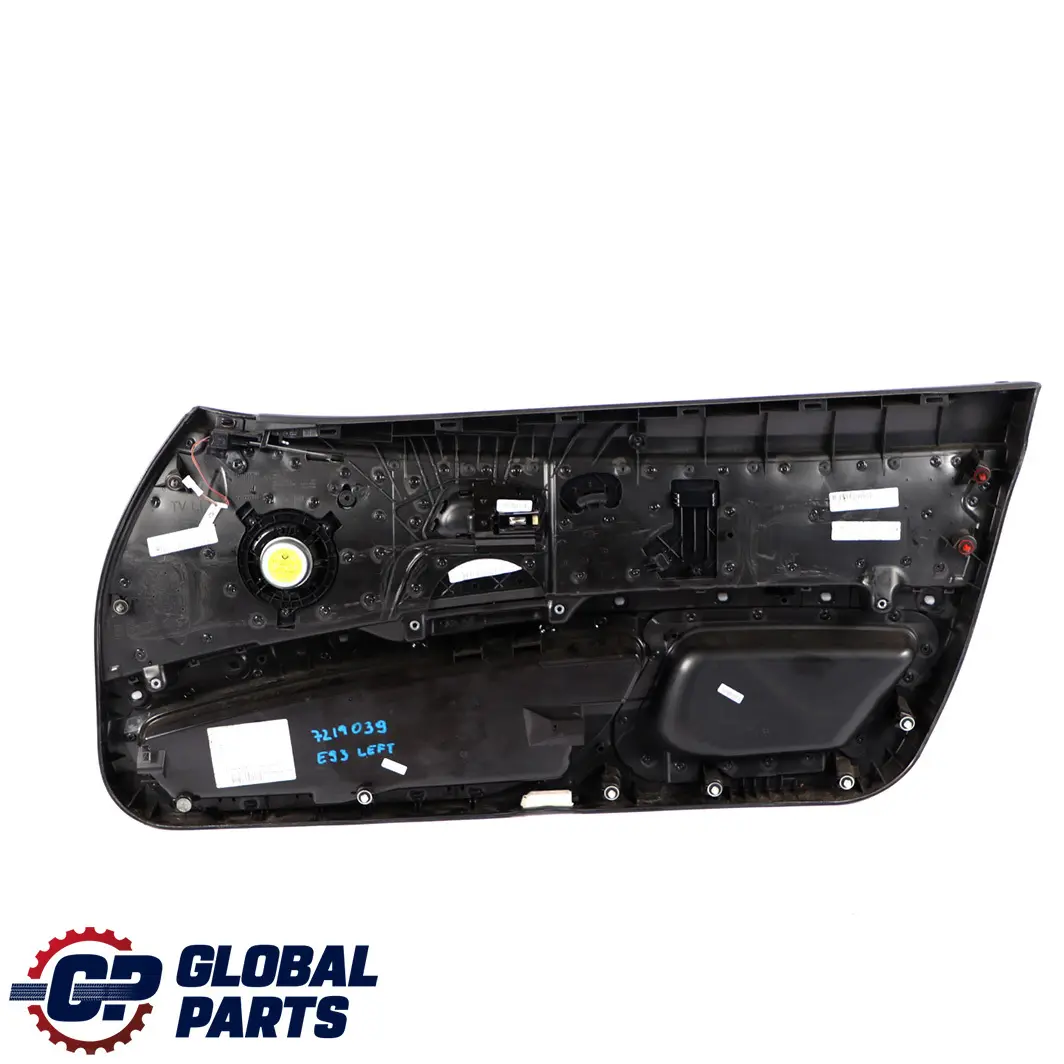 Front Left N/S Door Card Lining Trim Panel Black Leather to BMW 3 Series E92 E93 with Part number 7219039 BMW 3 Series E92 E93 Front Left N/S Door Card Lining Trim Panel Black Leather - SKU rhd-7219039 - Part number 7219039