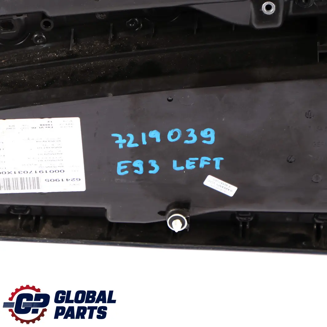 Front Left N/S Door Card Lining Trim Panel Black Leather to BMW 3 Series E92 E93 with Part number 7219039 BMW 3 Series E92 E93 Front Left N/S Door Card Lining Trim Panel Black Leather - SKU rhd-7219039 - Part number 7219039