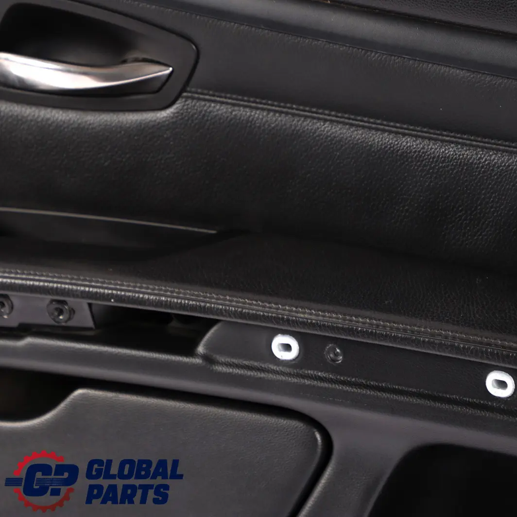 Front Right O/S Door Card Lining Trim Panel Black Leather to BMW 3 Series E92 E93 with Part number 7219040 BMW 3 Series E92 E93 Front Right O/S Door Card Lining Trim Panel Black Leather - SKU rhd-7219040 - Part number 7219040