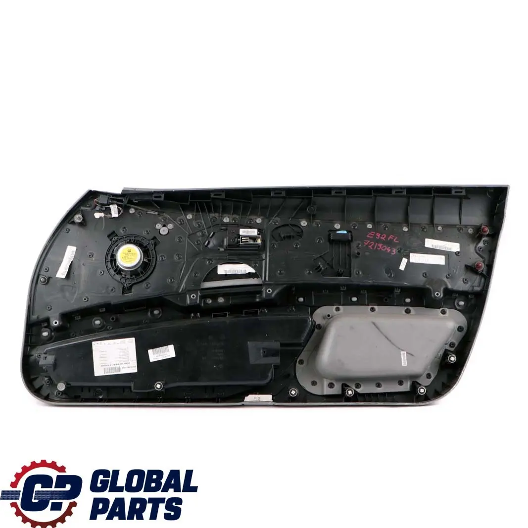 Front Left N/S Door Card Cover Trim Panel Lining Grey Leather to BMW 3 E92 E93 with Part number 7219043 BMW 3 E92 E93 Front Left N/S Door Card Cover Trim Panel Lining Grey Leather - SKU rhd-7219043 - Part number 7219043
