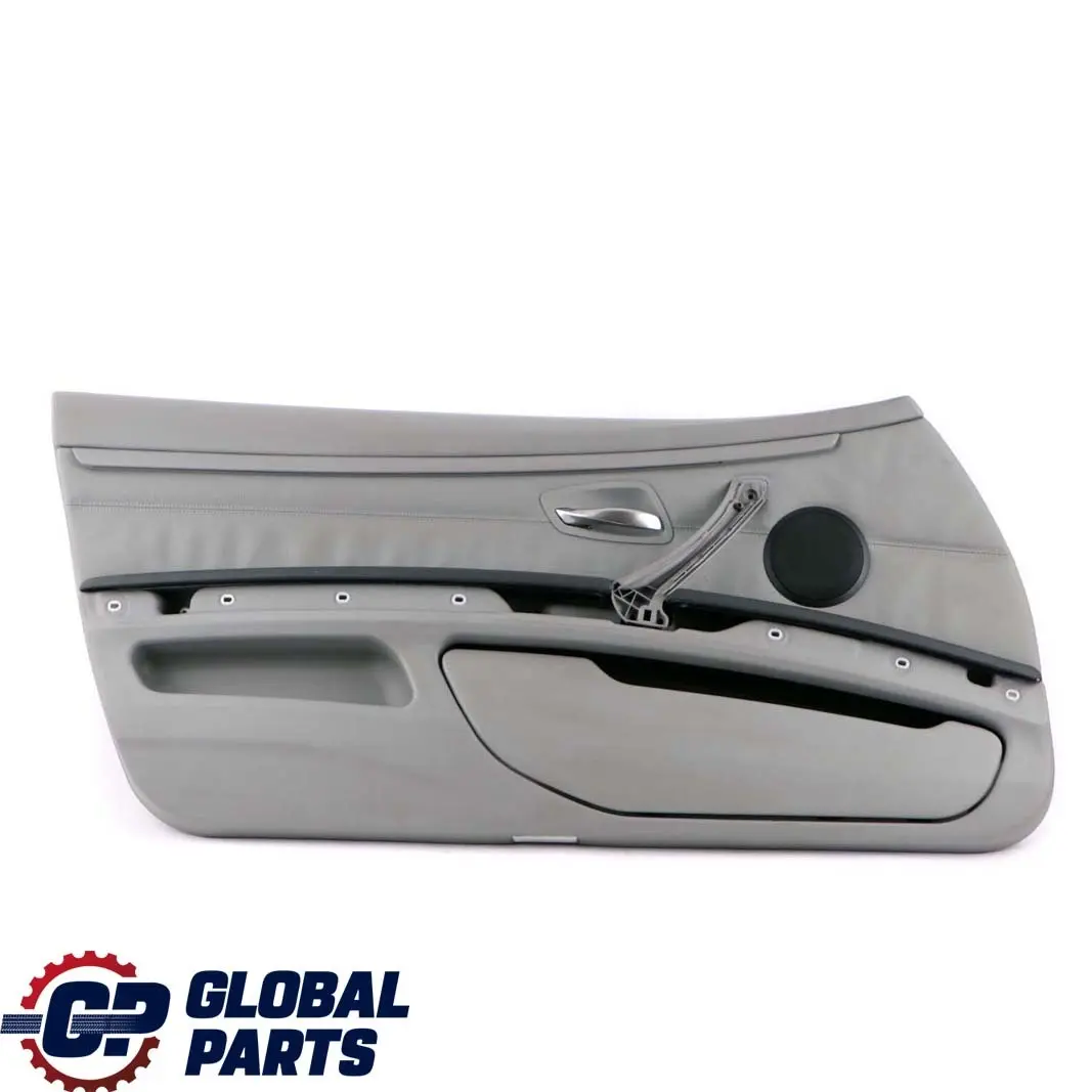 Front Left N/S Door Card Cover Trim Panel Lining Grey Leather to BMW 3 E92 E93 with Part number 7219043 BMW 3 E92 E93 Front Left N/S Door Card Cover Trim Panel Lining Grey Leather - SKU rhd-7219043 - Part number 7219043