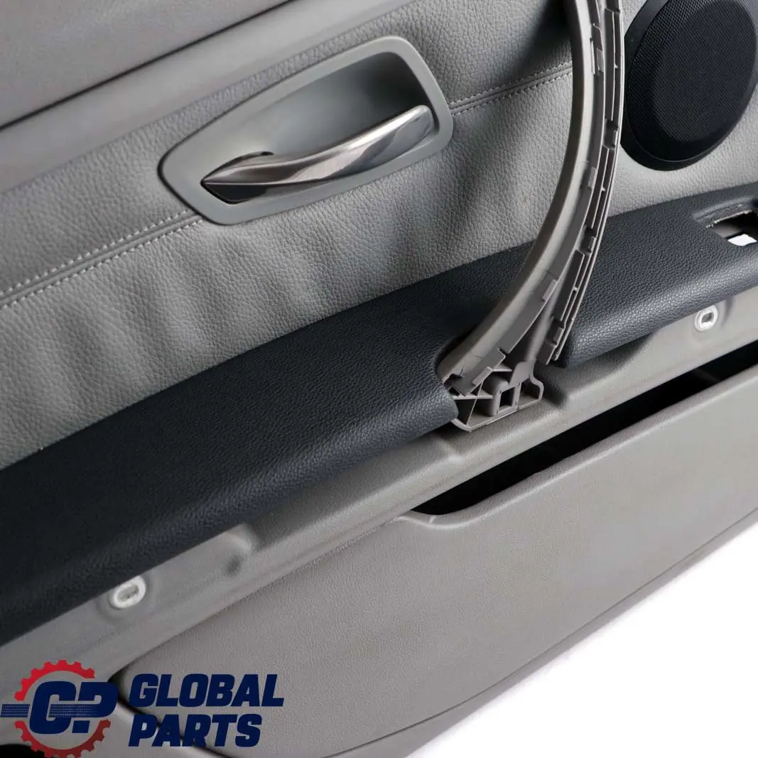 Front Left N/S Door Card Cover Trim Panel Lining Grey Leather to BMW 3 E92 E93 with Part number 7219043 BMW 3 E92 E93 Front Left N/S Door Card Cover Trim Panel Lining Grey Leather - SKU rhd-7219043 - Part number 7219043