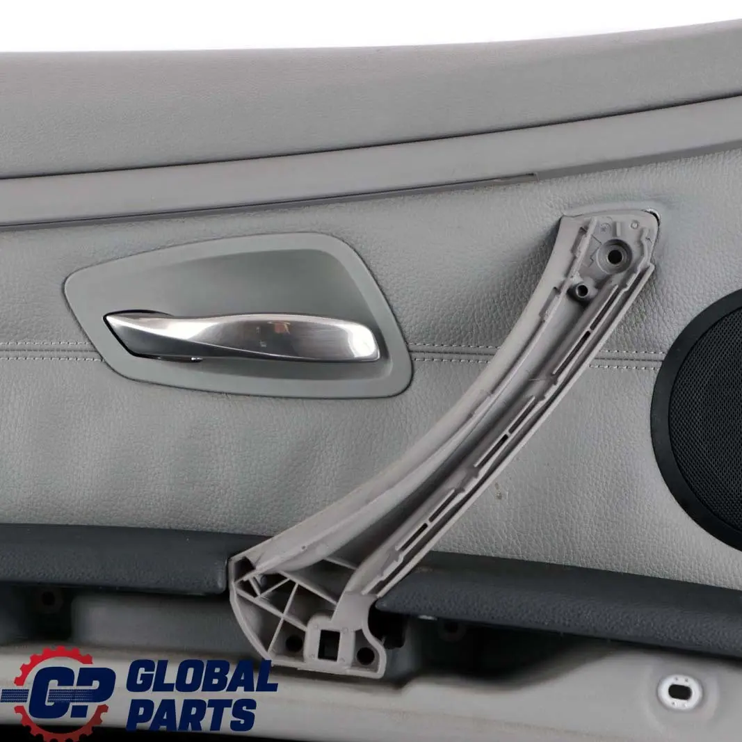 Front Left N/S Door Card Cover Trim Panel Lining Grey Leather to BMW 3 E92 E93 with Part number 7219043 BMW 3 E92 E93 Front Left N/S Door Card Cover Trim Panel Lining Grey Leather - SKU rhd-7219043 - Part number 7219043