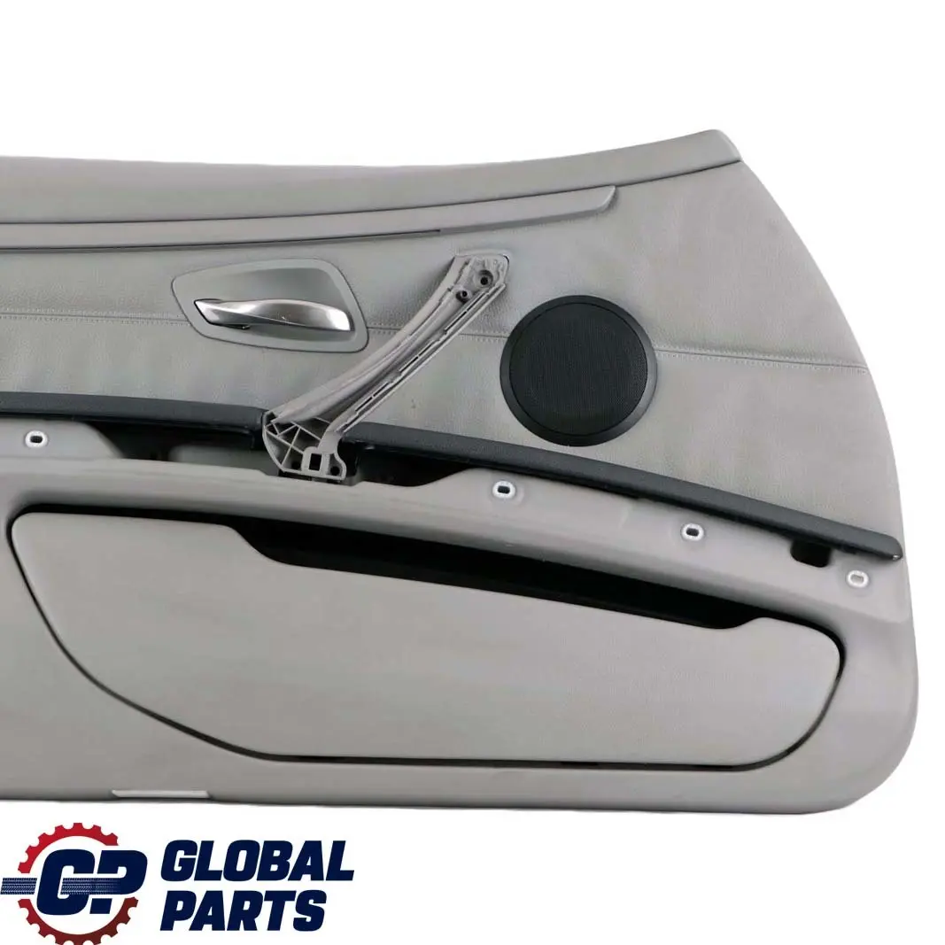 Front Left N/S Door Card Cover Trim Panel Lining Grey Leather to BMW 3 E92 E93 with Part number 7219043 BMW 3 E92 E93 Front Left N/S Door Card Cover Trim Panel Lining Grey Leather - SKU rhd-7219043 - Part number 7219043