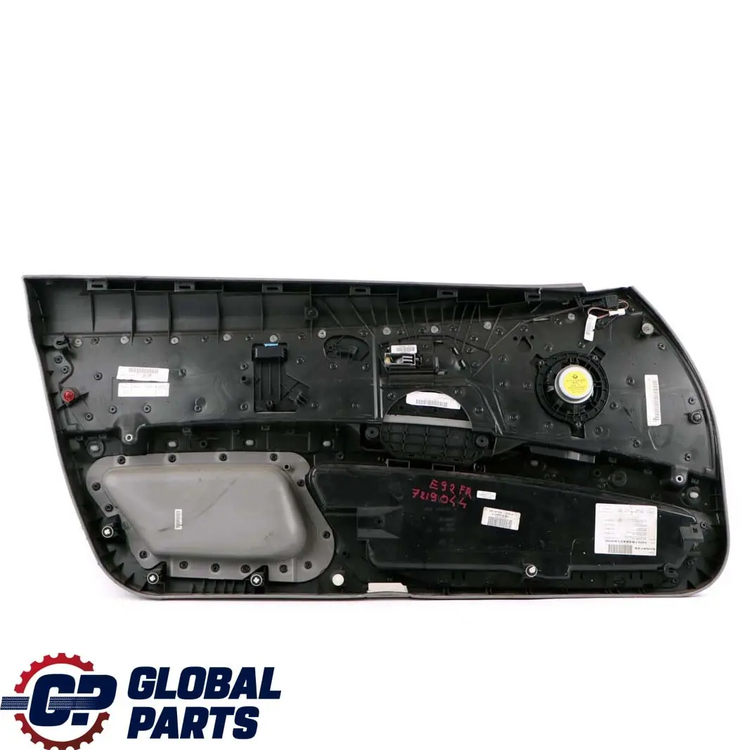 Front Right O/S Door Card Cover Trim Panel Lining Grey Leather to BMW 3 E92 E93 with Part number 7219044 BMW 3 E92 E93 Front Right O/S Door Card Cover Trim Panel Lining Grey Leather - SKU rhd-7219044 - Part number 7219044