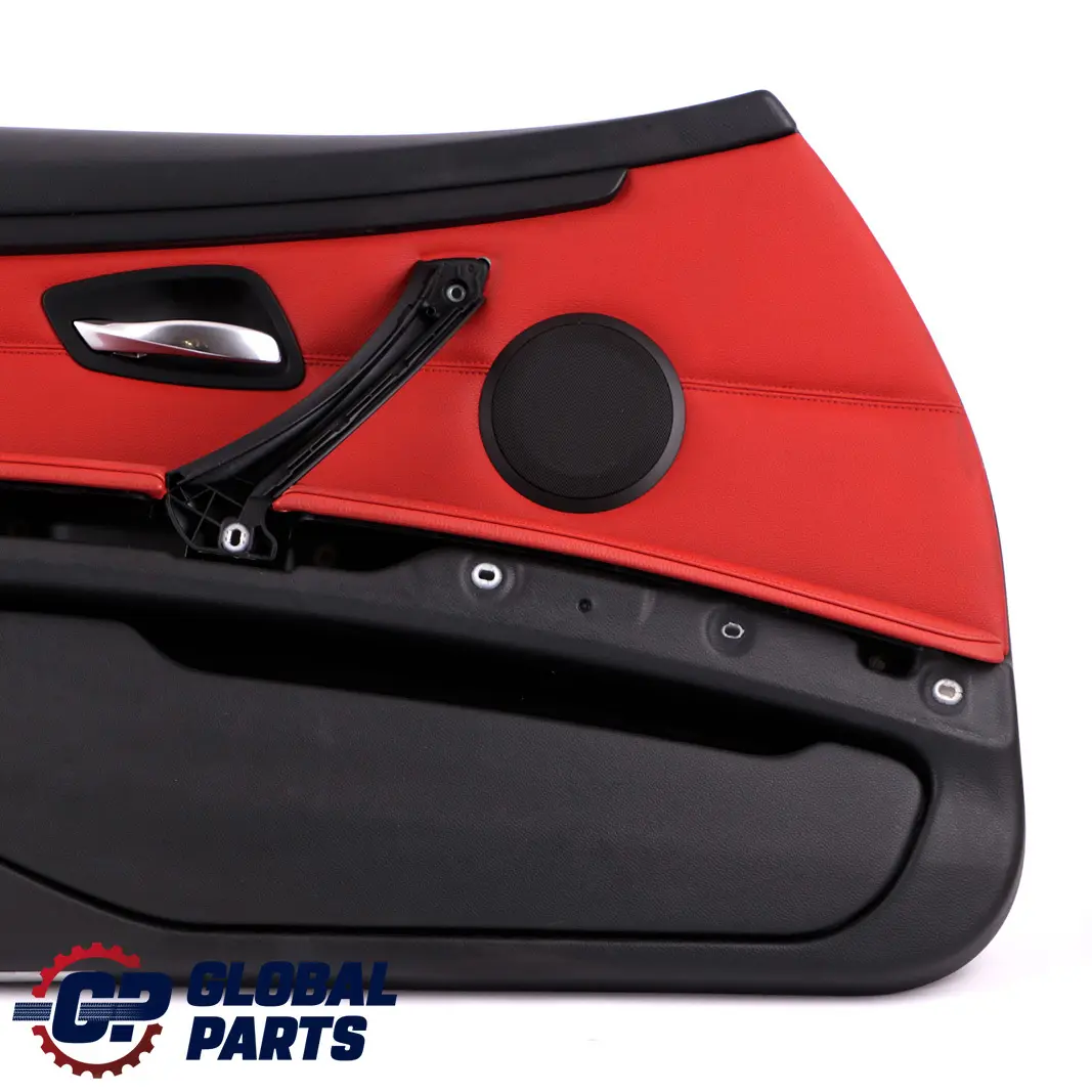 Front Left N/S Door Card Cover Trim Panel Lining Red Leather to BMW E92 E93 with Part number 7219051 BMW E92 E93 Front Left N/S Door Card Cover Trim Panel Lining Red Leather - SKU rhd-7219051 - Part number 7219051