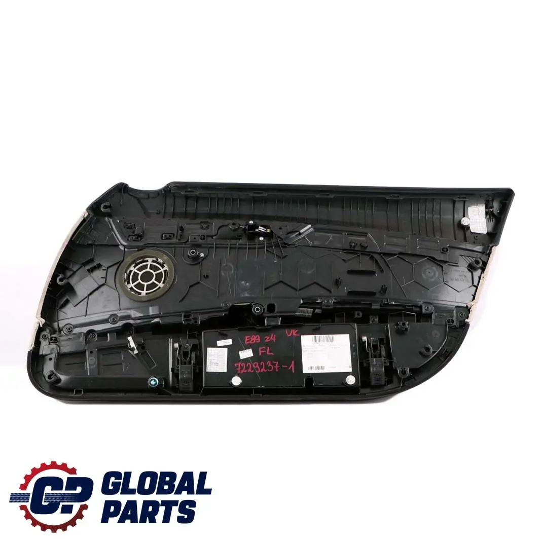 Front Left N/S Door Card Leather Nappa Trim Panel White to BMW Z4 Series E89 with Part number 7229237 BMW Z4 Series E89 Front Left N/S Door Card Leather Nappa Trim Panel White - SKU rhd-7229237-1 - Part number 7229237