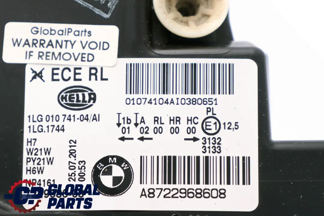 Headlight Light Lamp Front Right O/S to BMW 1 Series F20 F21 with Part number 7229686 BMW 1 Series F20 F21 Headlight Light Lamp Front Right O/S - SKU rhd-7229686 - Part number 7229686