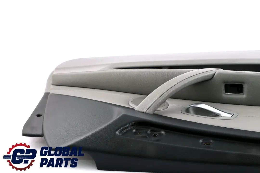 Front Left N/S Door Card Trim Panel Grey Leather to BMW 5 Series E60 E61 LCI with Part number 7233409 BMW 5 Series E60 E61 LCI Front Left N/S Door Card Trim Panel Grey Leather - SKU rhd-7233409 - Part number 7233409