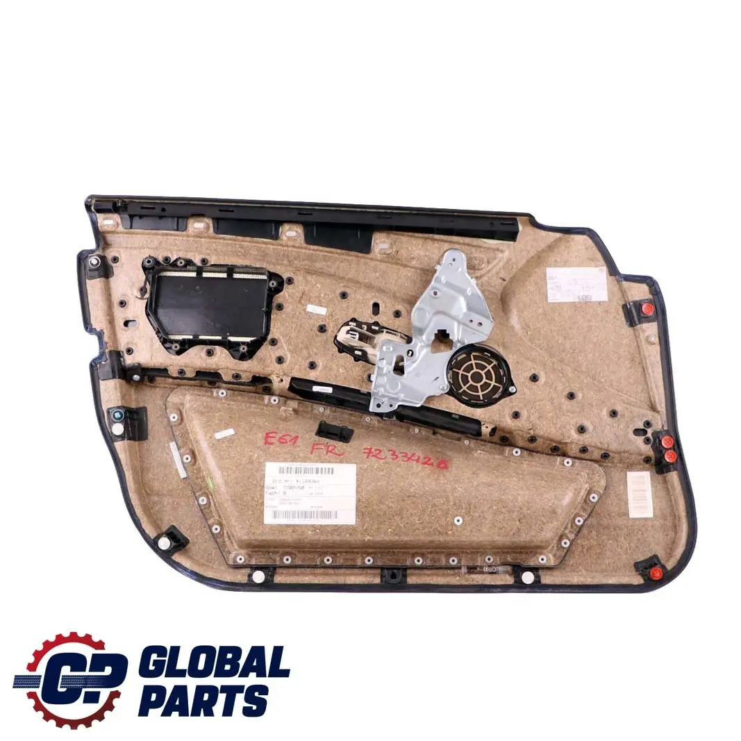 Front Right O/S Door Card Trim Panel Cream Beige Black Leather to BMW E60 E61 LCI with Part number 7233730 BMW E60 E61 LCI Front Right O/S Door Card Trim Panel Cream Beige Black Leather - SKU rhd-7233730 - Part number 7233730