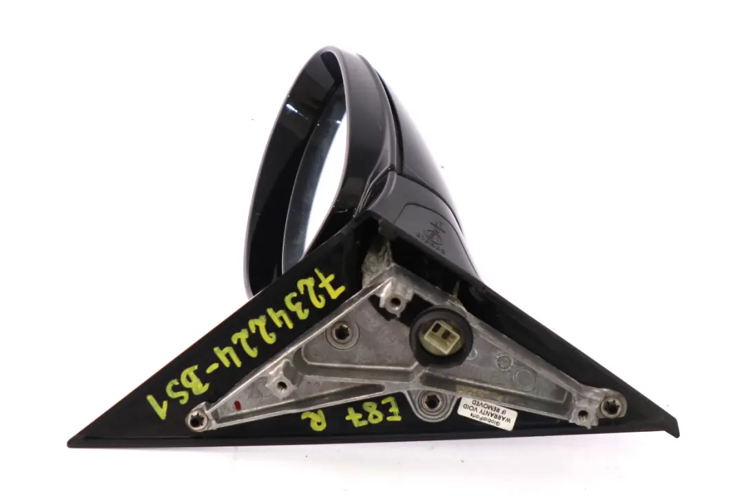 Heated Right Wing Mirror O/S Black Sapphire 5 Pins to BMW 1 Series 1 E87 M Sport with Part number 7234224 BMW 1 Series 1 E87 M Sport Heated Right Wing Mirror O/S Black Sapphire 5 Pins - SKU rhd-7234224-BS1 - Part number 7234224