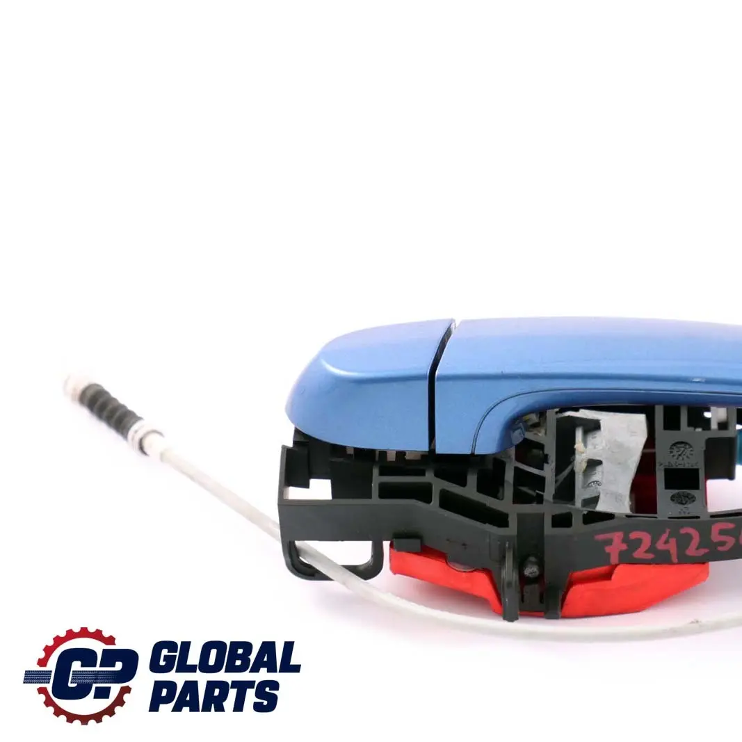 BMW 3 Series F30 F31 Front Left Outside Door Grab Handle N/S Estorilblau Blue - SKU rhd-7242567-EB - Part number 7242567