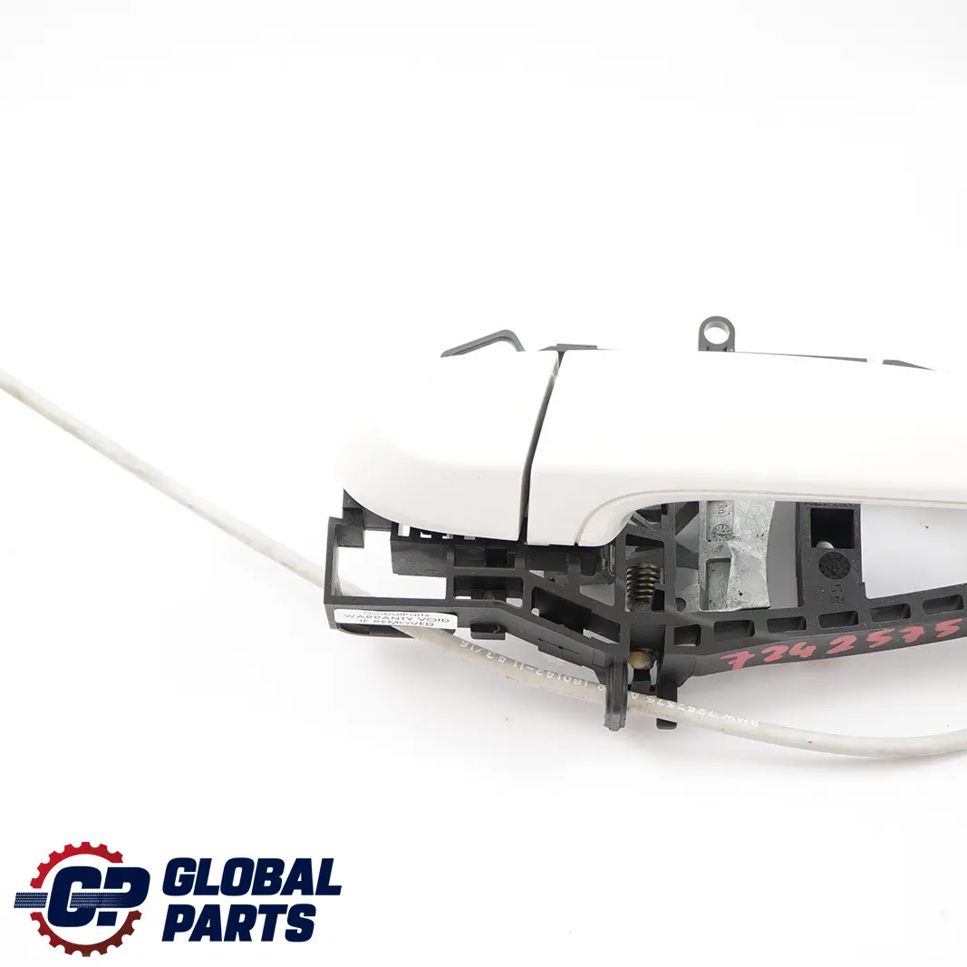 BMW 1 Series F20 LCI Complete Front Left Grab Handle N/S Alpinweiss White 300 - SKU rhd-7242575-AW1 - Part number 7242575