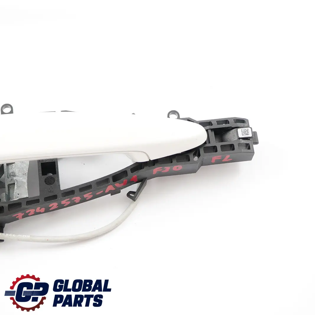BMW 1 Series F20 LCI Complete Front Left Grab Handle N/S Alpinweiss White 300 - SKU rhd-7242575-AW1 - Part number 7242575
