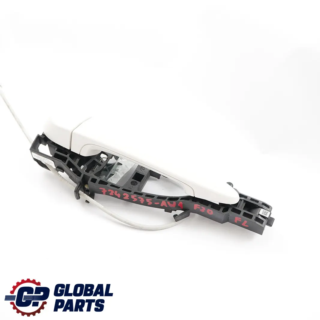 BMW 1 Series F20 LCI Complete Front Left Grab Handle N/S Alpinweiss White 300 - SKU rhd-7242575-AW1 - Part number 7242575