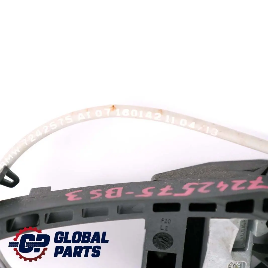 Complete Front Left Grab Handle N/S Black Sapphire 475 to BMW 1 Series F20 LCI with Part number 7242575 BMW 1 Series F20 LCI Complete Front Left Grab Handle N/S Black Sapphire 475 - SKU rhd-7242575-BS3 - Part number 7242575