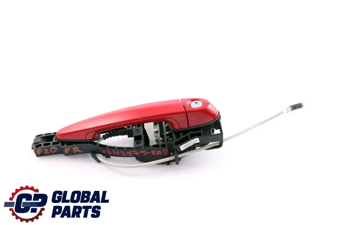 Complete Front Right Grab Handle O/S Karmesinrot Red A61 to BMW 1 Series F20 LCI with Part number 7242575 BMW 1 Series F20 LCI Complete Front Right Grab Handle O/S Karmesinrot Red A61 - SKU rhd-7242575-KAR - Part number 7242575