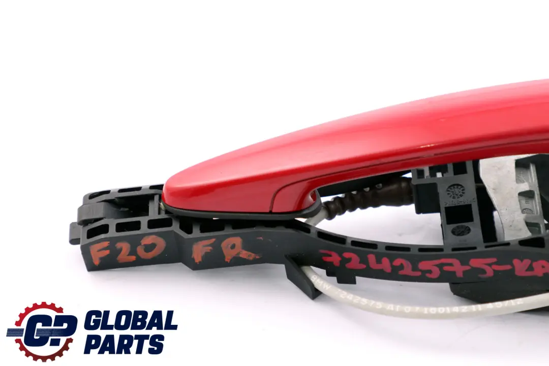 Complete Front Right Grab Handle O/S Karmesinrot Red A61 to BMW 1 Series F20 LCI with Part number 7242575 BMW 1 Series F20 LCI Complete Front Right Grab Handle O/S Karmesinrot Red A61 - SKU rhd-7242575-KAR - Part number 7242575