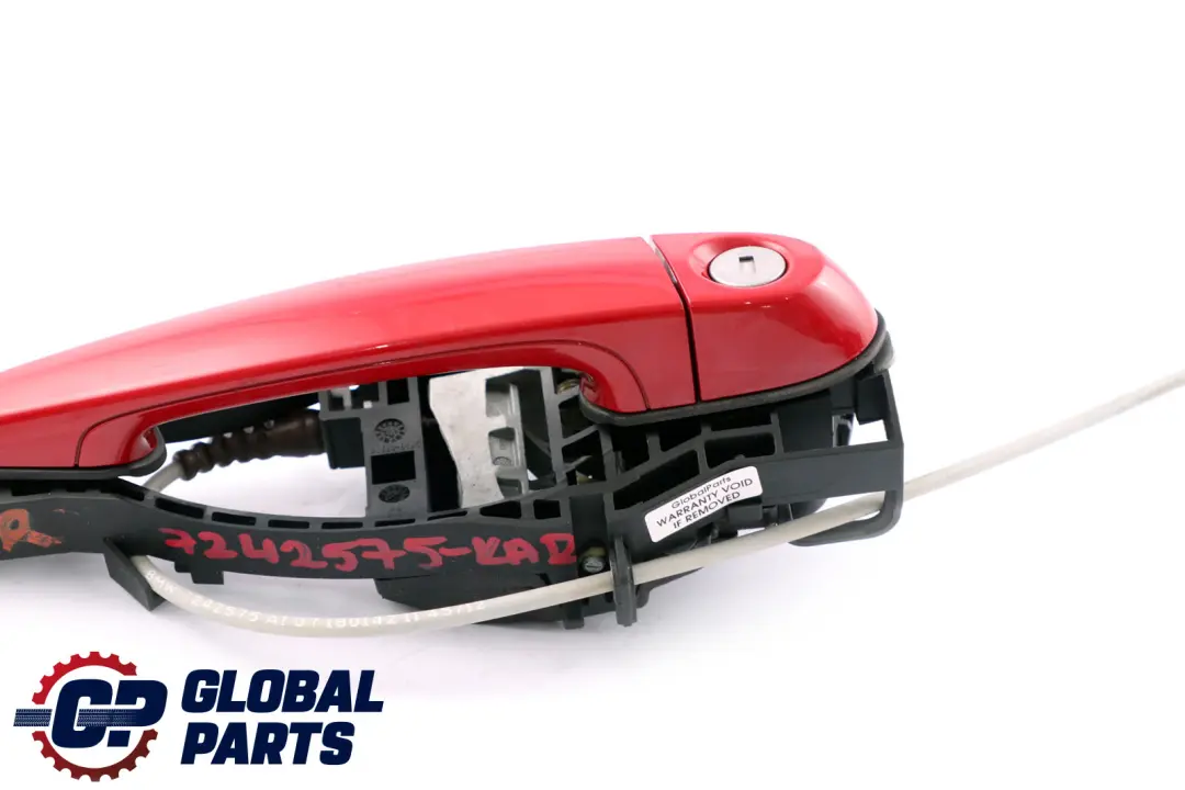 Complete Front Right Grab Handle O/S Karmesinrot Red A61 to BMW 1 Series F20 LCI with Part number 7242575 BMW 1 Series F20 LCI Complete Front Right Grab Handle O/S Karmesinrot Red A61 - SKU rhd-7242575-KAR - Part number 7242575