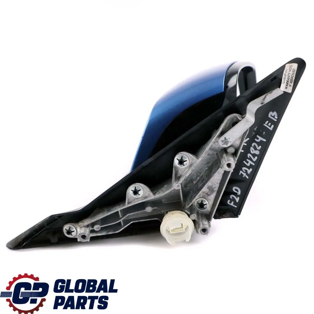 Right Wing Mirror O/S High Gloss Auto Dip Estorilblau Estoril Blue to BMW 1 F20 with Part number 7242824 BMW 1 F20 Right Wing Mirror O/S High Gloss Auto Dip Estorilblau Estoril Blue - SKU rhd-7242824-EB - Part number 7242824