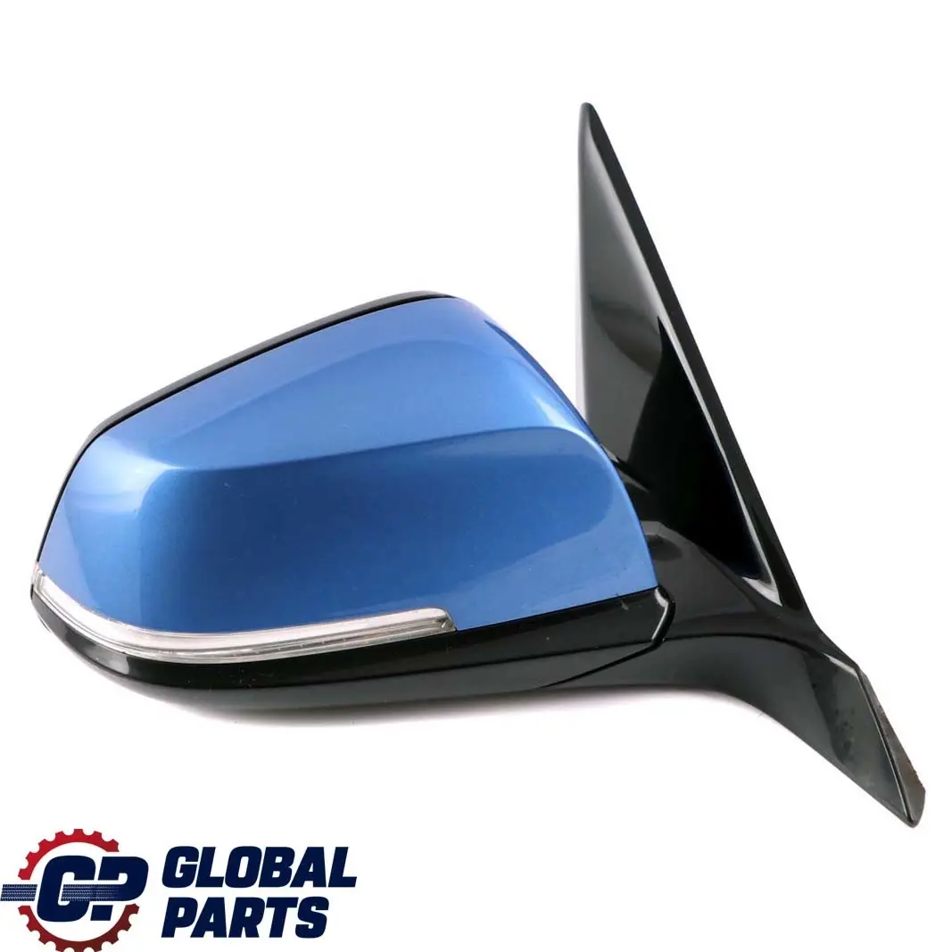 BMW 1 F20 Right Wing Mirror O/S High Gloss Auto Dip Estorilblau Estoril Blue - SKU rhd-7242824-EB - Part number 7242824
