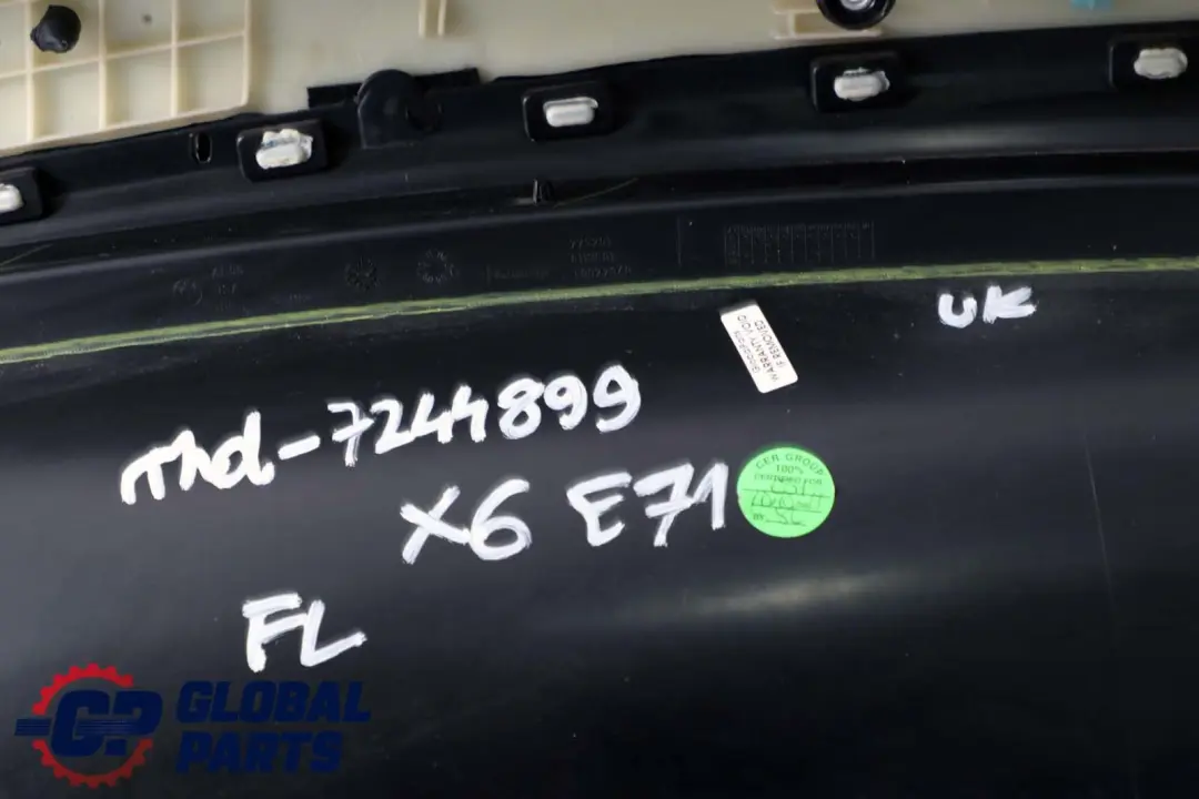 Front Left N/S Door Card Lining Fabric Leather Nevada Black to BMW X6 E71 with Part number 7244899 BMW X6 E71 Front Left N/S Door Card Lining Fabric Leather Nevada Black - SKU rhd-7244899 - Part number 7244899