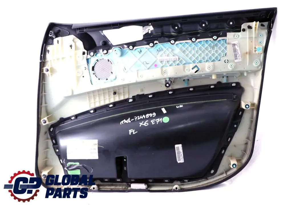 Front Left N/S Door Card Lining Fabric Leather Nevada Black to BMW X6 E71 with Part number 7244899 BMW X6 E71 Front Left N/S Door Card Lining Fabric Leather Nevada Black - SKU rhd-7244899 - Part number 7244899