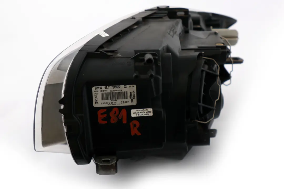 Headlight Driver Lamp Right O/S to BMW 1 Series E81 E82 E87 LCI with Part number 7249652 BMW 1 Series E81 E82 E87 LCI Headlight Driver Lamp Right O/S - SKU rhd-7249652 - Part number 7249652