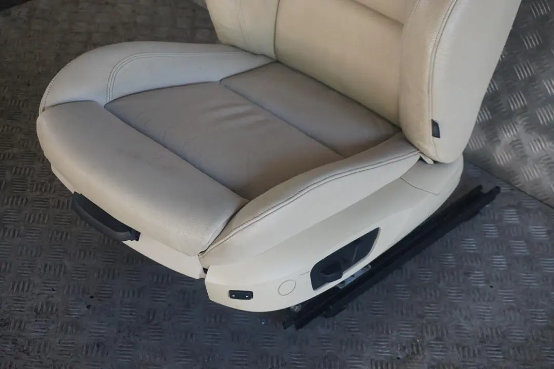Heated Front Left N/S Creambeige Cream Beige Leather Seat Memory to BMW E92 M Sport with Part number 7253097 BMW E92 M Sport Heated Front Left N/S Creambeige Cream Beige Leather Seat Memory - SKU rhd-7253097-2 - Part number 7253097
