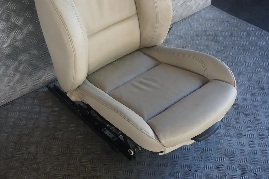 Heated Front Left N/S Creambeige Cream Beige Leather Seat Memory to BMW E92 M Sport with Part number 7253097 BMW E92 M Sport Heated Front Left N/S Creambeige Cream Beige Leather Seat Memory - SKU rhd-7253097-2 - Part number 7253097