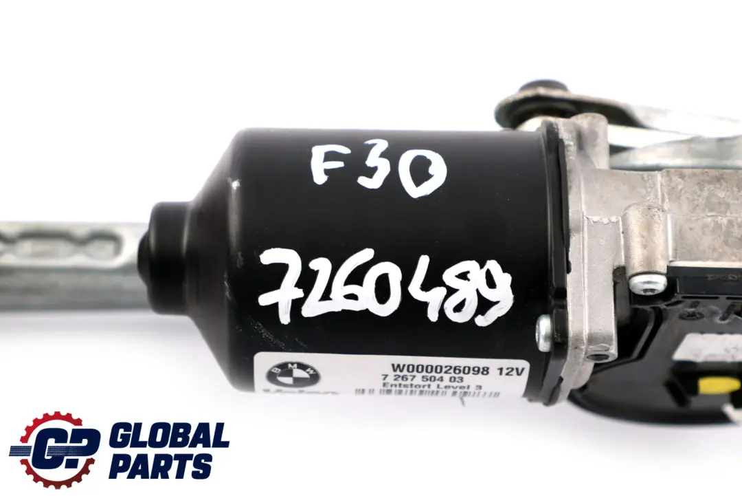 BMW 3 4 Series F30 F80 M3 F83 M4 Wiper System Windscreen Complete Motor System - SKU rhd-7260489 - Part number 7260489