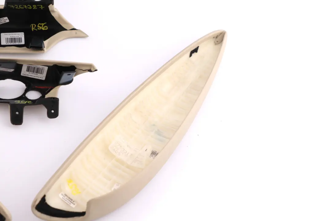 Mini Cooper One R56 Dashboard Dash Lower Trim Set Kit Cream White - SKU rhd-7267287 - Part number 7267287