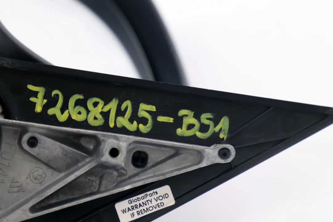 Left Outside Wing Mirror N/S Black Sapphire Metallic 475 to BMW 1 Series 1 E87 LCI with Part number 7268125 BMW 1 Series 1 E87 LCI Left Outside Wing Mirror N/S Black Sapphire Metallic 475 - SKU rhd-7268125-BS1 - Part number 7268125