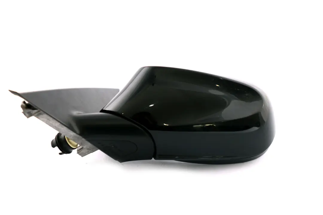 BMW 1 Series 1 E87 LCI Left Outside Wing Mirror N/S Black Sapphire Metallic 475 - SKU rhd-7268125-BS1 - Part number 7268125