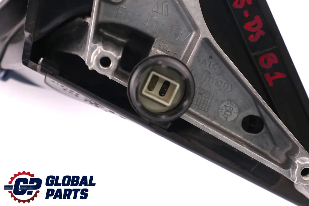 Heated Left Wing Mirror N/S Tiefseeblau Deep Sea Blue A76 to BMW 1 Series E87 LCI with Part number 7268125 BMW 1 Series E87 LCI Heated Left Wing Mirror N/S Tiefseeblau Deep Sea Blue A76 - SKU rhd-7268125-DSB1 - Part number 7268125