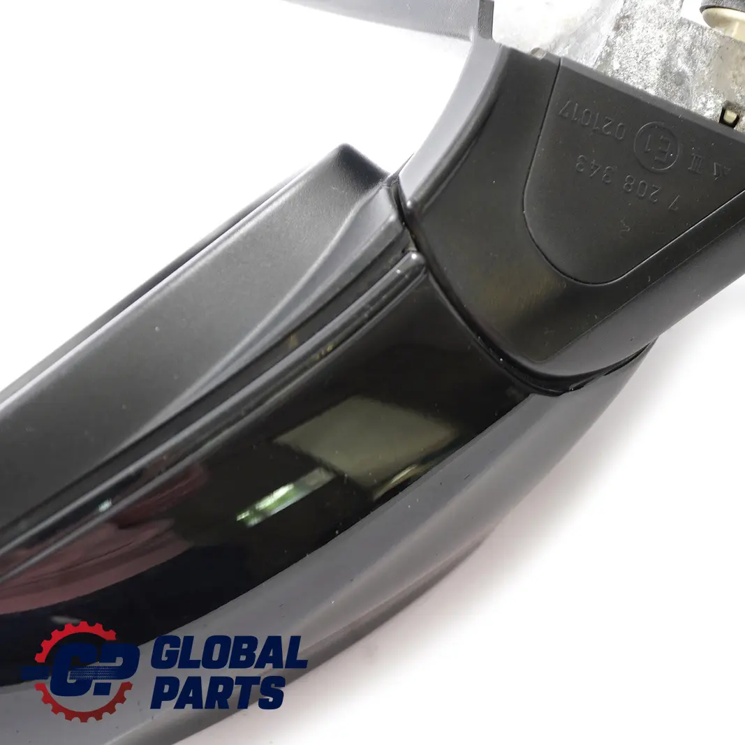 BMW 1 Series E87 LCI Heated Outside Left Wing Mirror N/S Schwarz 2 Black 668 - SKU rhd-7268125-SCH1 - Part number 7268125