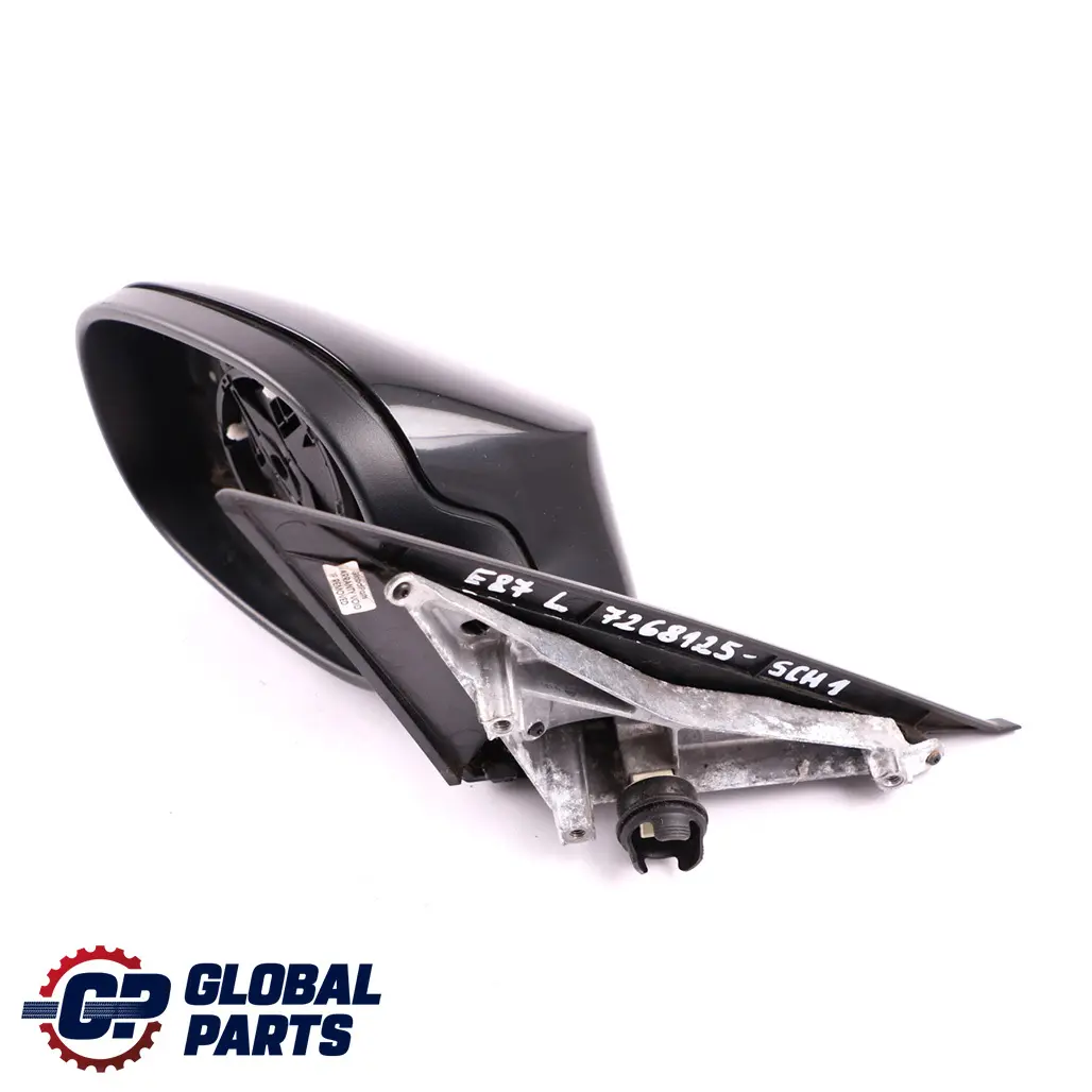 Heated Outside Left Wing Mirror N/S Schwarz 2 Black 668 to BMW 1 Series E87 LCI 2 with Part number 7268125 BMW 1 Series E87 LCI 2 Heated Outside Left Wing Mirror N/S Schwarz 2 Black 668 - SKU rhd-7268125-SCH2 - Part number 7268125