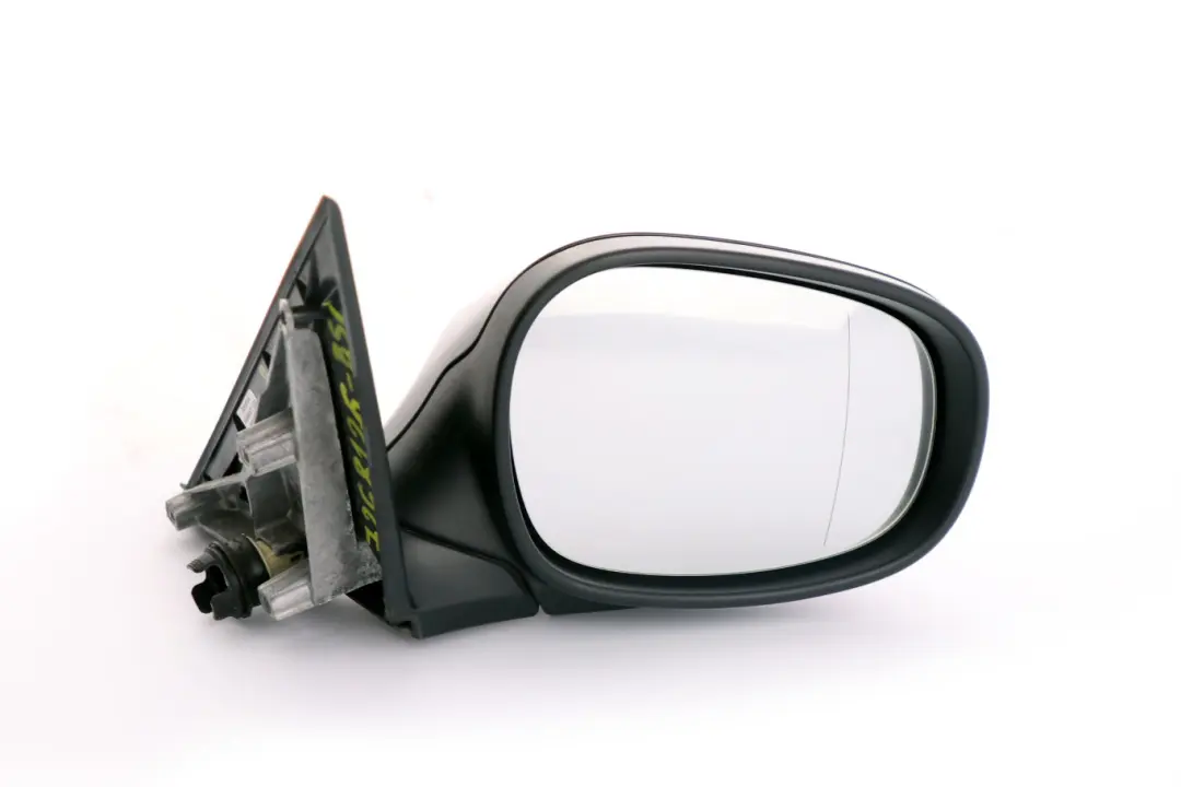 BMW 1 Series 1 E87 LCI Right Heated Wing Mirror O/S Black Sapphire Metallic 475 - SKU rhd-7268126-BS1 - Part number 7268126