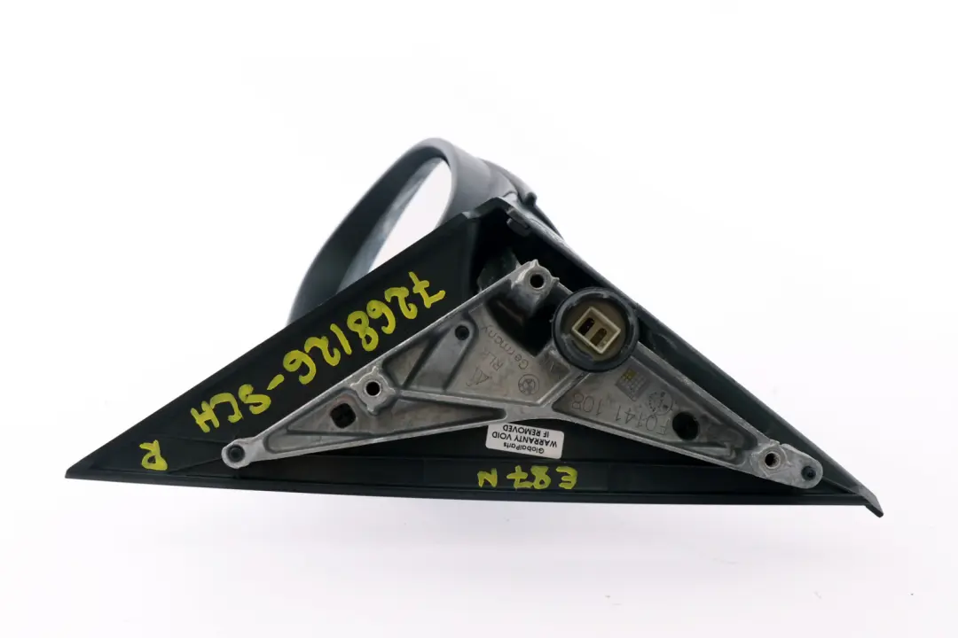 Right Driver Wing Mirror O/S Schwarz 2 Black 668 to BMW 1 Series E87 LCI with Part number 7268126 BMW 1 Series E87 LCI Right Driver Wing Mirror O/S Schwarz 2 Black 668 - SKU rhd-7268126-SCH - Part number 7268126