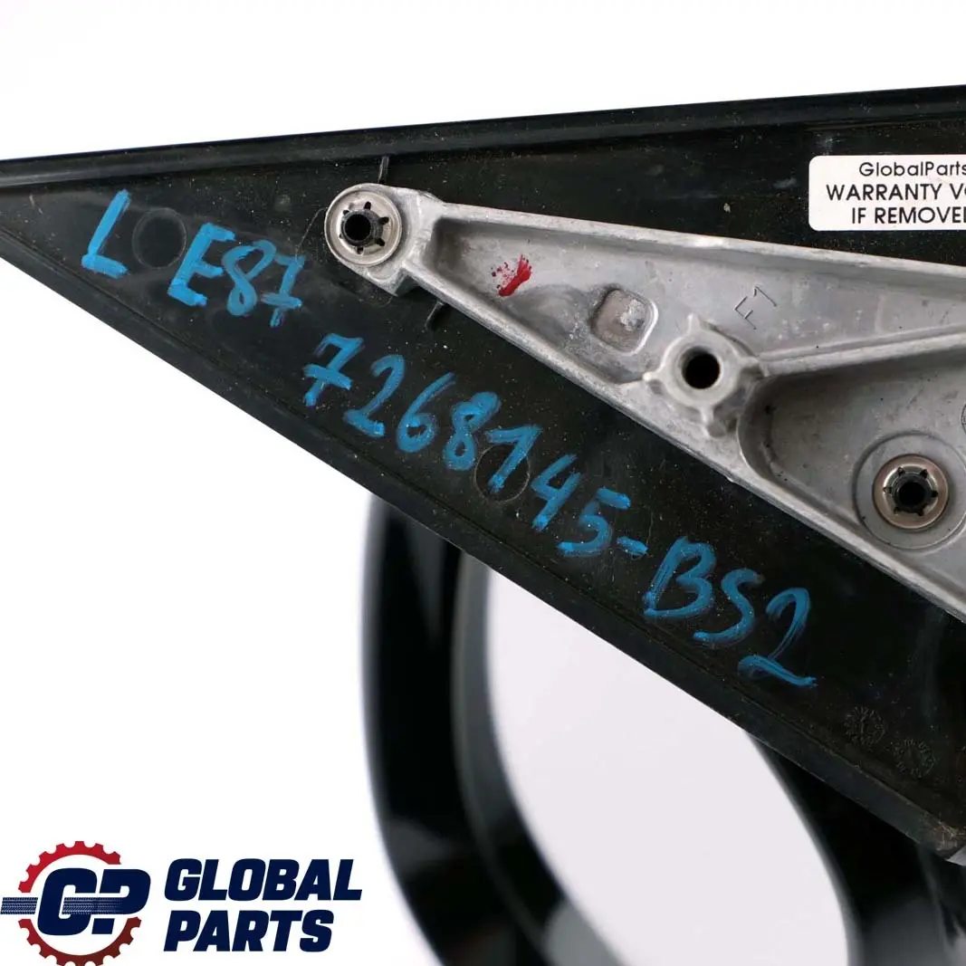 BMW 1 Series 2 E87N LCI M Sport High Gloss Left N/S Wing Mirror Black Sapphire - SKU rhd-7268145-BS2 - Part number 7268145