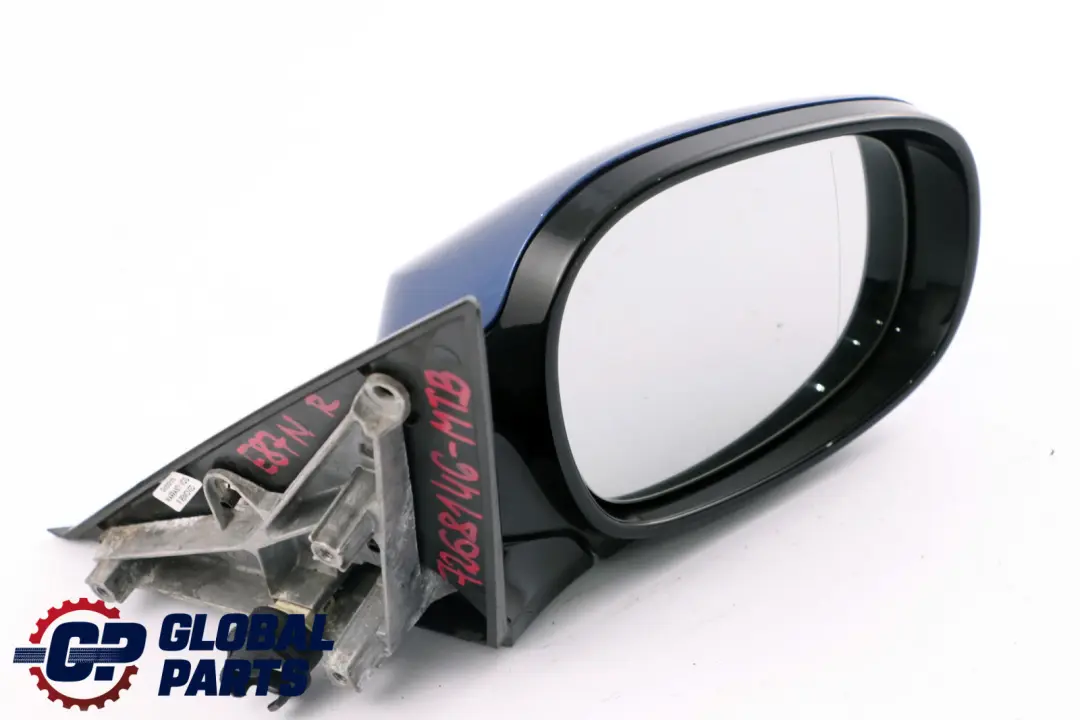 High Gloss Right O/S Wing Mirror Montegoblau Blue to BMW 1 Series E87N LCI M Sport with Part number 7268146 BMW 1 Series E87N LCI M Sport High Gloss Right O/S Wing Mirror Montegoblau Blue - SKU rhd-7268146-MTB - Part number 7268146