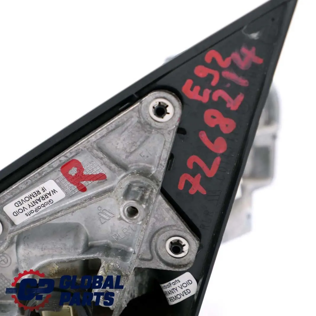 High Gloss Heated Right Base Wing Mirror O/S Door to BMW 3 Series E92 E93 LCI with Part number 7268214 BMW 3 Series E92 E93 LCI High Gloss Heated Right Base Wing Mirror O/S Door - SKU rhd-7268214 - Part number 7268214