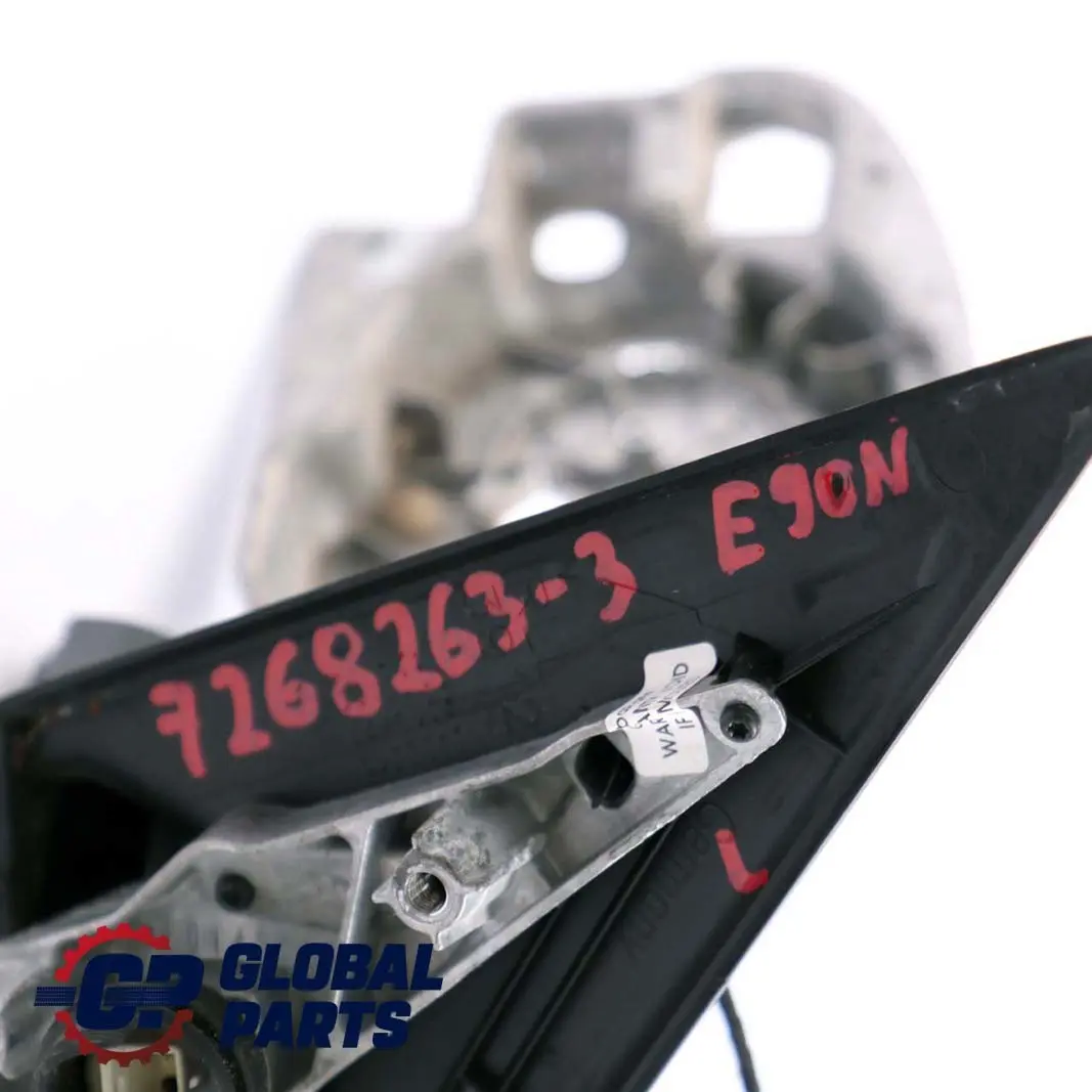 Heated Left Base Wing Mirror N/S Outside Black to BMW 3 Series E90 E91 LCI with Part number 7268263 BMW 3 Series E90 E91 LCI Heated Left Base Wing Mirror N/S Outside Black - SKU rhd-7268263-3 - Part number 7268263